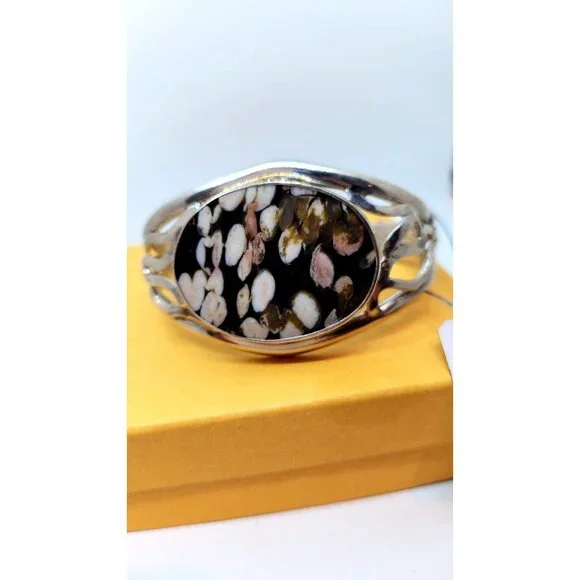 BraceletOval Peanut woodA+ Grade 40cm x 30 cm 925 Silver 42.2 gr Bracelet 20